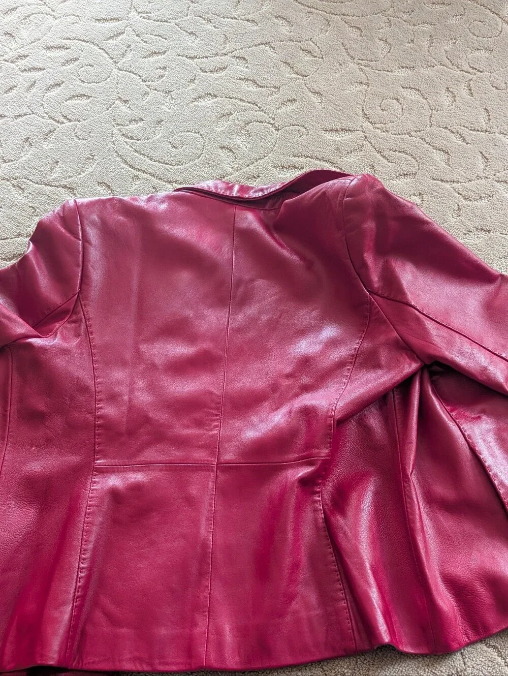 Red Leather Jacket - Picture 6 of 6